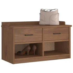 Banco de recibidor SANDNES madera maciza de pino 87x40x50 cm by , Benches for halls and storage - Ref: Foro24-4010461, Price:...