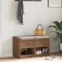 Banco de recibidor SANDNES madera maciza de pino 87x40x50 cm by , Benches for halls and storage - Ref: Foro24-4010461, Price:...
