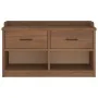 Banco de recibidor SANDNES madera maciza de pino 87x40x50 cm by , Benches for halls and storage - Ref: Foro24-4010461, Price:...