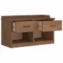 Banco de recibidor SANDNES madera maciza de pino 87x40x50 cm by , Benches for halls and storage - Ref: Foro24-4010461, Price:...
