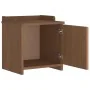 Banco de recibidor SANDNES madera maciza de pino 45x40x50 cm by , Benches for halls and storage - Ref: Foro24-4010449, Price:...