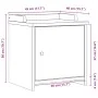 Banco de recibidor SANDNES madera maciza de pino 45x40x50 cm by , Benches for halls and storage - Ref: Foro24-4010449, Price:...