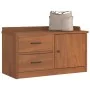 Banco de recibidor SANDNES madera maciza de pino 87x40x50 cm by , Benches for halls and storage - Ref: Foro24-4010463, Price:...