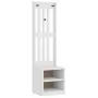 Perchero de entrada SANDENS madera pino blanco 45x40x159,5 cm von , Bänke für Hallen und Lager - Ref: Foro24-4010480, Preis: ...
