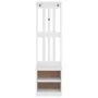Perchero de entrada SANDENS madera pino blanco 45x40x159,5 cm von , Bänke für Hallen und Lager - Ref: Foro24-4010480, Preis: ...