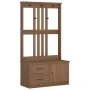Perchero de entrada SANDENS madera maciza de pino 87x40x159,5cm de , Bancos para recibidores y almacenamiento - Ref: Foro24-4...