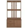 Perchero de entrada SANDENS madera maciza de pino 87x40x159,5cm de , Bancos para recibidores y almacenamiento - Ref: Foro24-4...