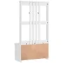 Perchero de entrada SANDENS madera pino blanco 87x40x159,5 cm de , Bancos para recibidores y almacenamiento - Ref: Foro24-401...