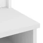 Perchero de entrada SANDENS madera pino blanco 87x40x159,5 cm de , Bancos para recibidores y almacenamiento - Ref: Foro24-401...