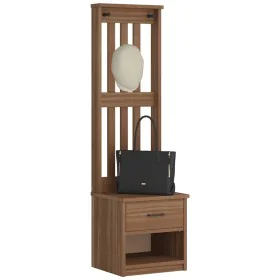 Perchero de entrada SANDENS 45x40x159,5cm madera maciza de pino by , Benches for halls and storage - Ref: Foro24-4010482, Pri...