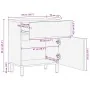 Mesita de noche madera maciza de mango 50x33x60 cm marrón de , Mesitas de noche - Ref: Foro24-4017728, Precio: 95,51 €, Descu...