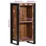 Mesita de noche de madera maciza reciclada 40x30x80 cm von , CD- und DVD-Speicher - Ref: Foro24-4013600, Preis: 129,80 €, Rab...