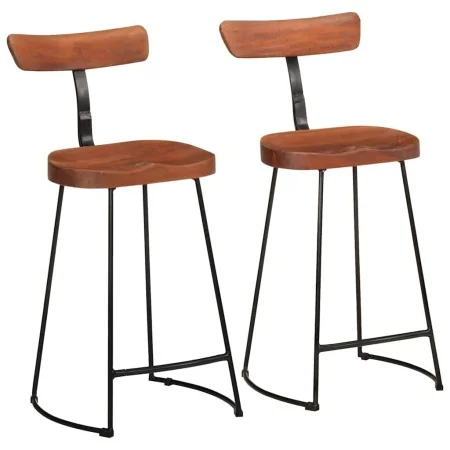 Taburetes de barra 2 uds 49x43x88 cm madera maciza de mango von , Küchenhocker - Ref: Foro24-4013525, Preis: 148,29 €, Rabatt: %
