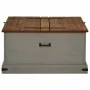 Baúl de almacenamiento HALDEN gris 91x91x47 cm madera maciza de , Baúles de almacenamiento - Ref: Foro24-4018407, Precio: 235...