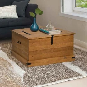 Baúl de almacenamiento HALDEN 91x91x47 cm madera maciza by , Storage trunks - Ref: Foro24-4018405, Price: 235,26 €, Discount: %