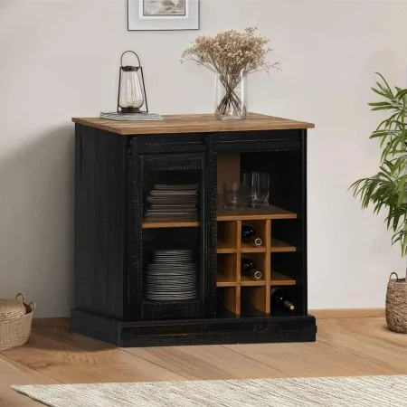 Aparador HALDEN con puerta corredera negro 80x40x80 cm von , Sideboards - Ref: Foro24-4018424, Preis: 214,07 €, Rabatt: %
