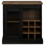 Aparador HALDEN con puerta corredera negro 80x40x80 cm von , Sideboards - Ref: Foro24-4018424, Preis: 214,07 €, Rabatt: %