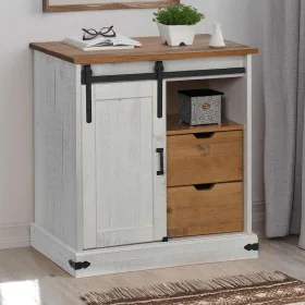 Aparador HALDEN con puerta corredera blanco 80x40x80 cm von , Sideboards - Ref: Foro24-4018418, Preis: 201,90 €, Rabatt: %