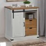 Aparador HALDEN con puerta corredera blanco 80x40x80 cm de , Aparadores - Ref: Foro24-4018418, Precio: 202,66 €, Descuento: %
