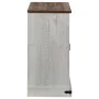 Aparador HALDEN con puerta corredera blanco 80x40x80 cm de , Aparadores - Ref: Foro24-4018418, Precio: 202,66 €, Descuento: %