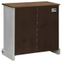Aparador HALDEN con puerta corredera blanco 80x40x80 cm de , Aparadores - Ref: Foro24-4018418, Precio: 202,66 €, Descuento: %