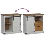 Aparador HALDEN con puerta corredera blanco 80x40x80 cm de , Aparadores - Ref: Foro24-4018418, Precio: 202,66 €, Descuento: %