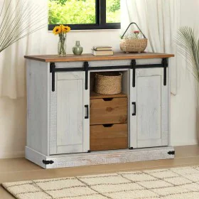 Aparador HALDEN 2 puertas correderas blanco 112x40x80 cm von , Sideboards - Ref: Foro24-4018430, Preis: 304,73 €, Rabatt: %