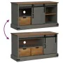 Mueble de TV HALDEN con puerta corredera gris 110x40x60 cm by , TV Furniture - Ref: Foro24-4018411, Price: 209,52 €, Discount: %