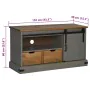 Mueble de TV HALDEN con puerta corredera gris 110x40x60 cm by , TV Furniture - Ref: Foro24-4018411, Price: 209,52 €, Discount: %