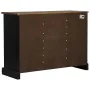 Aparador HALDEN 2 puertas correderas negro 112x40x80 cm by , Sideboards - Ref: Foro24-4018432, Price: 274,59 €, Discount: %