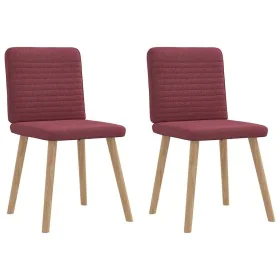 Sillas de comedor 2 unidades tela rojo tinto von , Essstühle - Ref: Foro24-4101147, Preis: 103,24 €, Rabatt: %