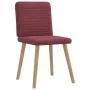 Sillas de comedor 2 unidades tela rojo tinto de , Sillas de comedor - Ref: Foro24-4101147, Precio: 103,24 €, Descuento: %