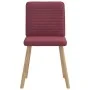 Sillas de comedor 2 unidades tela rojo tinto de , Sillas de comedor - Ref: Foro24-4101147, Precio: 103,24 €, Descuento: %