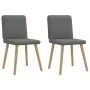 Sillas de comedor 2 unidades tela gris oscuro by , dining chairs - Ref: Foro24-4101145, Price: 104,06 €, Discount: %