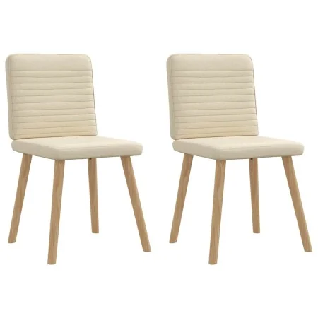 Sillas de comedor 2 unidades tela color crema von , Essstühle - Ref: Foro24-4101151, Preis: 103,24 €, Rabatt: %