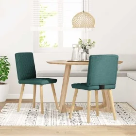 Sillas de comedor 2 unidades tela verde oscuro von , Essstühle - Ref: Foro24-4101126, Preis: 104,17 €, Rabatt: %