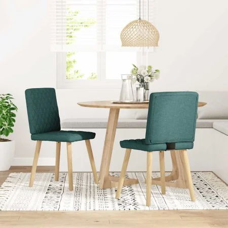 Sillas de comedor 2 unidades tela verde oscuro von , Essstühle - Ref: Foro24-4101126, Preis: 104,17 €, Rabatt: %