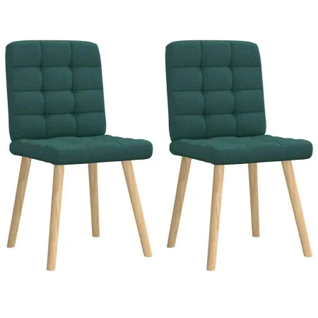 Sillas de comedor 2 unidades tela verde oscuro von , Essstühle - Ref: Foro24-4101096, Preis: 105,85 €, Rabatt: %