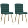 Sillas de comedor 2 unidades tela verde oscuro von , Essstühle - Ref: Foro24-4101096, Preis: 105,85 €, Rabatt: %