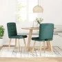 Sillas de comedor 2 unidades tela verde oscuro von , Essstühle - Ref: Foro24-4101096, Preis: 105,85 €, Rabatt: %