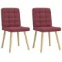 Sillas de comedor 2 unidades tela rojo tinto von , Essstühle - Ref: Foro24-4101094, Preis: 105,11 €, Rabatt: %
