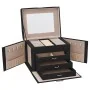 Joyero de 4 niveles con espejo y cerradura 22,5x17,5x16,5 cm by , Jewelry stands - Ref: Foro24-4103561, Price: 35,16 €, Disco...