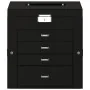Joyero de 5 niveles con espejo y cerradura negro by , Jewelry stands - Ref: Foro24-4103563, Price: 56,45 €, Discount: %