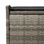 Banco de almacenaje con cojín gris 100 cm ratán sintético by , garden benches - Ref: Foro24-4104062, Price: 133,66 €, Discoun...