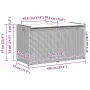 Banco de almacenaje con cojín gris 100 cm ratán sintético by , garden benches - Ref: Foro24-4104062, Price: 133,66 €, Discoun...