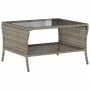 Sofá jardín de 2 plazas con cojín y mesa gris ratán sintético by , Outdoor sofas - Ref: Foro24-4103847, Price: 206,75 €, Disc...