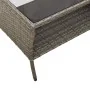 Sofá jardín de 2 plazas con cojín y mesa gris ratán sintético by , Outdoor sofas - Ref: Foro24-4103847, Price: 206,75 €, Disc...