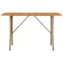 Sofá jardín de 3 plazas con cojín y mesa beige ratán sintético von , Outdoor-Sofas - Ref: Foro24-4103858, Preis: 281,05 €, Ra...