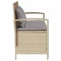 Banco de jardín con almacenaje y cojín beige ratán sintético von , Gartenbänke - Ref: Foro24-4104214, Preis: 232,38 €, Rabatt: %