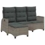 Sofá de jardín reclinable con cojines en forma de L gris by , Outdoor sofas - Ref: Foro24-4108240, Price: 390,82 €, Discount: %